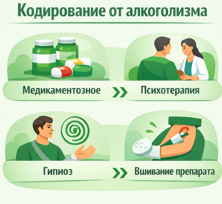 кодирование от алкоголизма в Кодинске Санати
